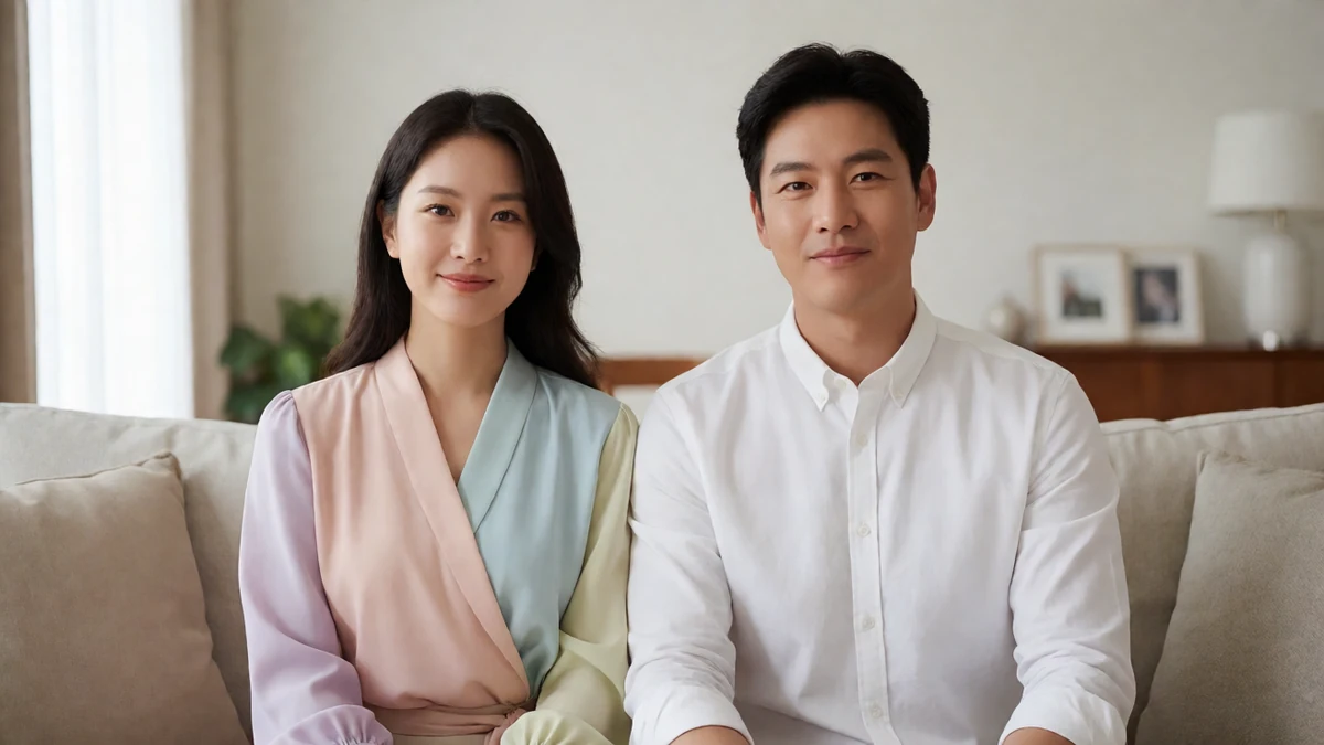 女性向av及川大智专题图，成年男性穿白衬衫与成年女性坐在温暖的家中